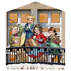 Adventskalender "Nostalgische Weihnachtsladchen-Leporello"