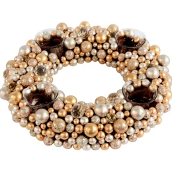 Adventskranz Aus Kugeln, Gold