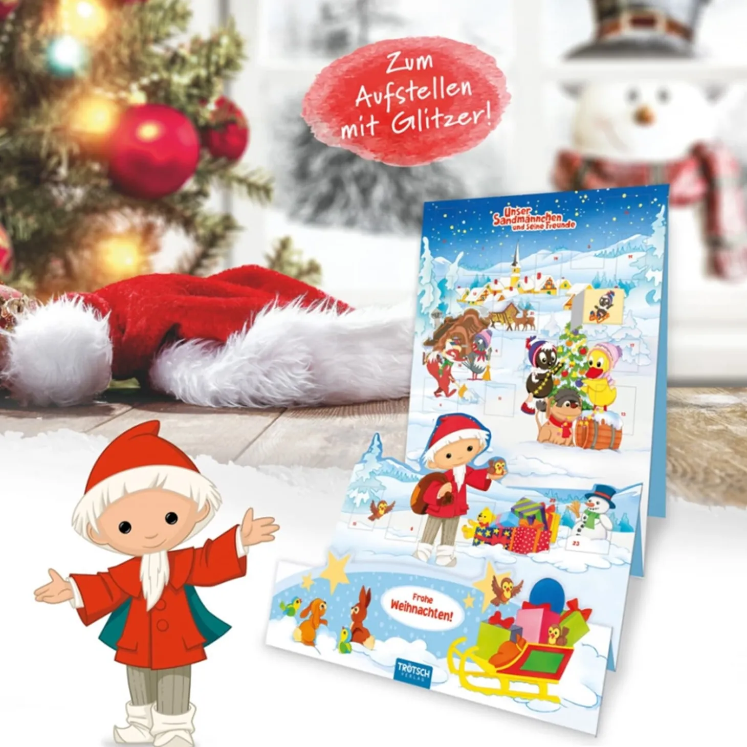 Aufstell-Adventskalender "Sandmann"