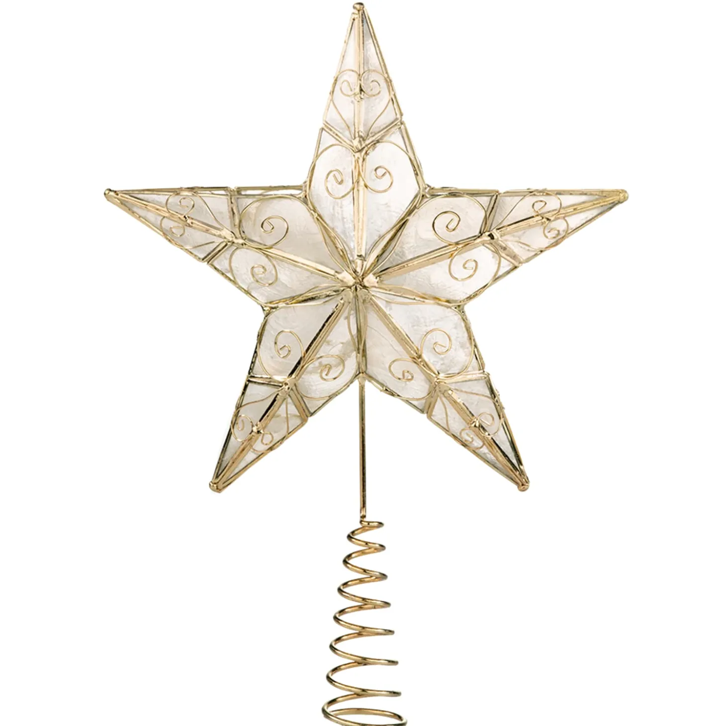 Baumspitze Stern Mit Ornamenten