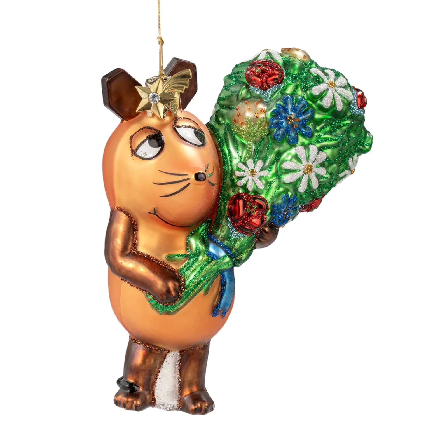 Die Maus Mit Blumenstraus