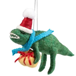 Dino Mit Geschenk Aus Filz