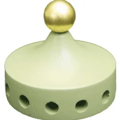 Flugelnabe Aus Holz Fur Pyramiden, Lackiert, Lindgrun