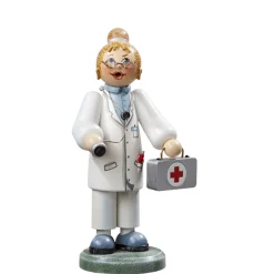 Holzknoddl "Arztin", Rauchermannchen