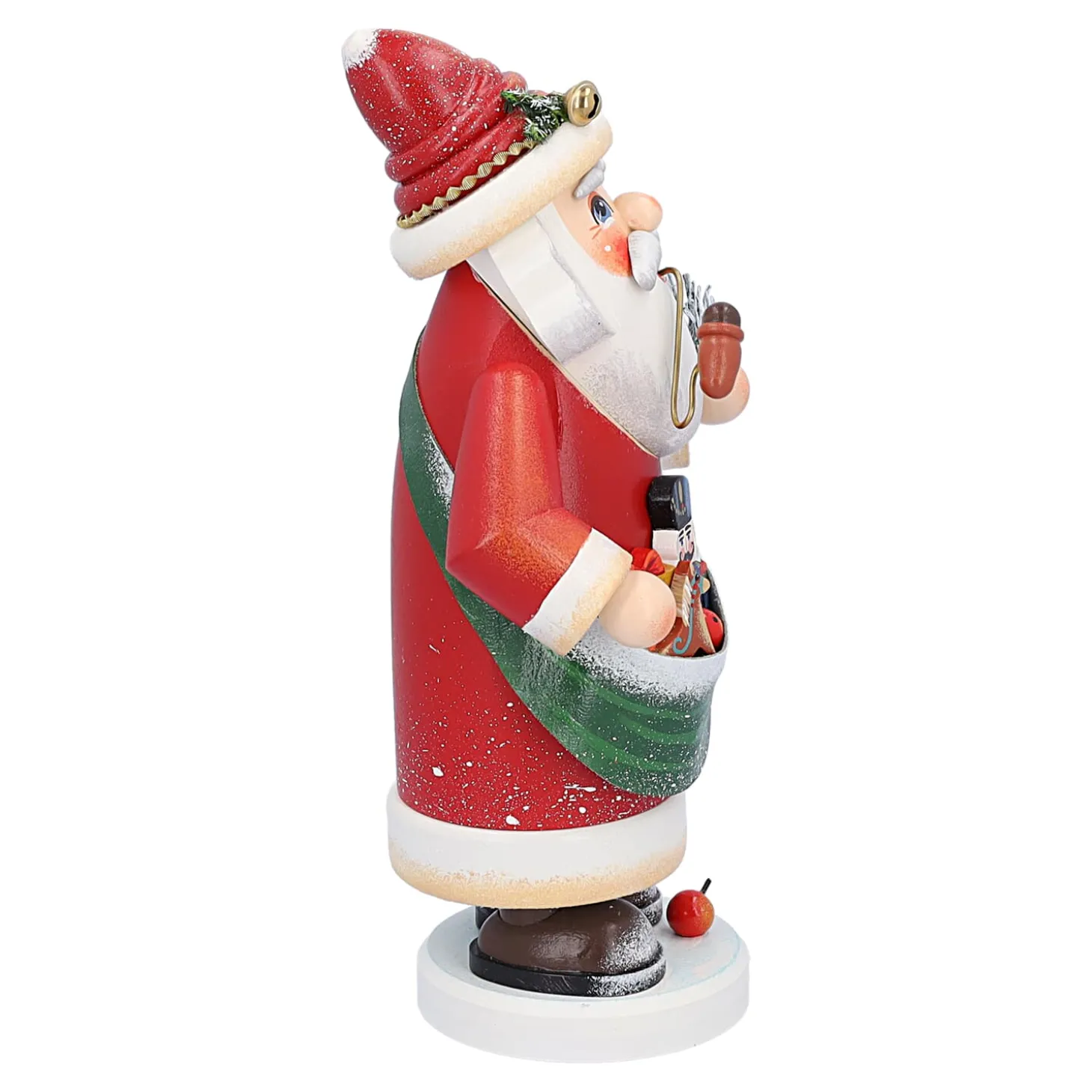 Holzknoddl "Nostalgischer Weihnachtsmann", Rauchermannchen