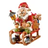 Holzknoddl "Weihnachtsmann Auf Schlitten", Rauchermann