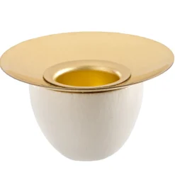 Kerzenhalter, Weis, R 38 Mm, H 20 Mm