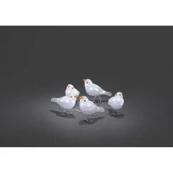 Led Acryl Vogel 5Er-Set