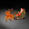 Led Fensterbild "Weihnachtsmann Im Schlitten"
