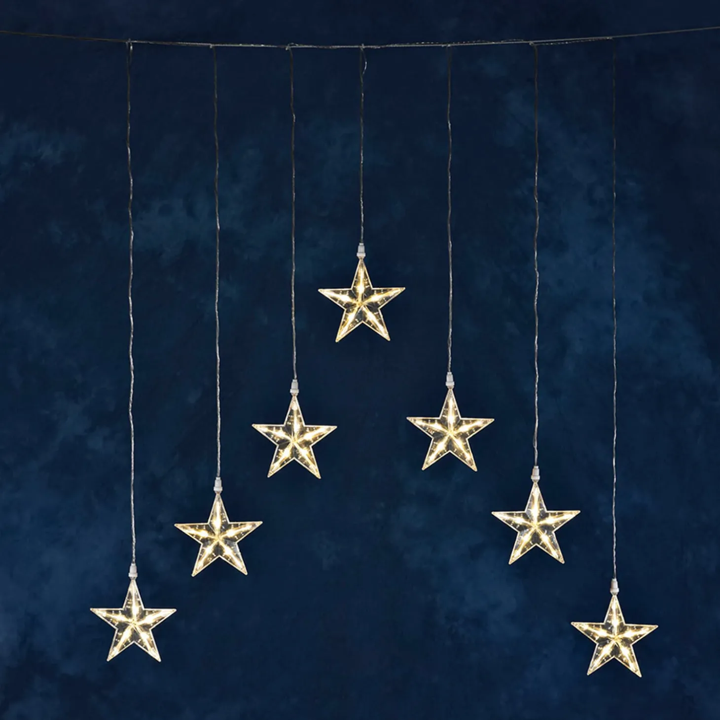 Led Lichtervorhang Mit Sternen