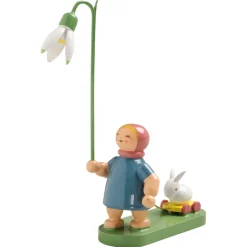 Madchen Mit Schneeglockchen