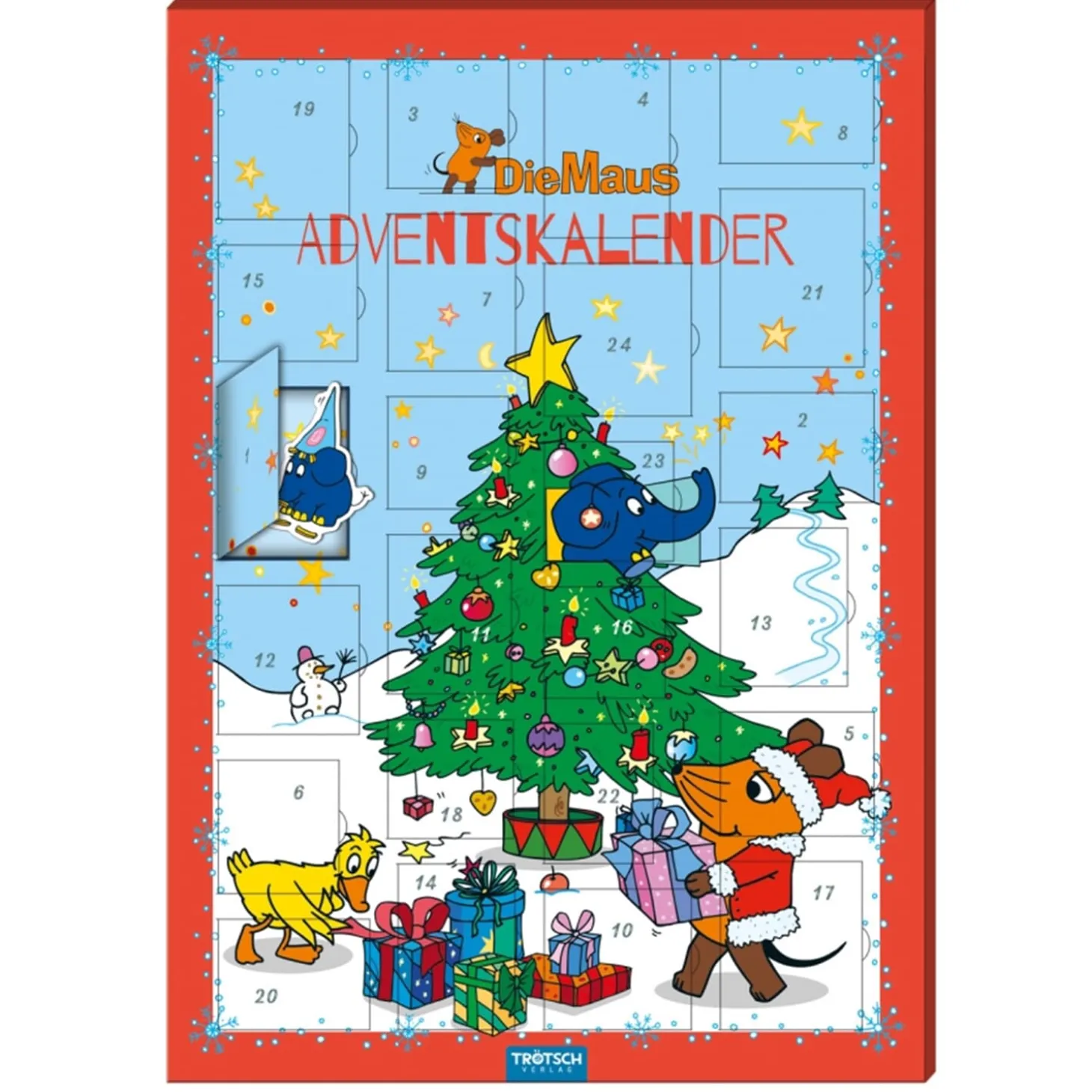 Magnet-Adventskalender "Die Maus"
