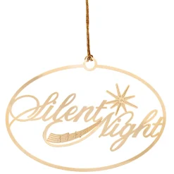 Messingornament "Silent Night"