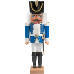 Nussknacker "Husar" Blau, 36Cm