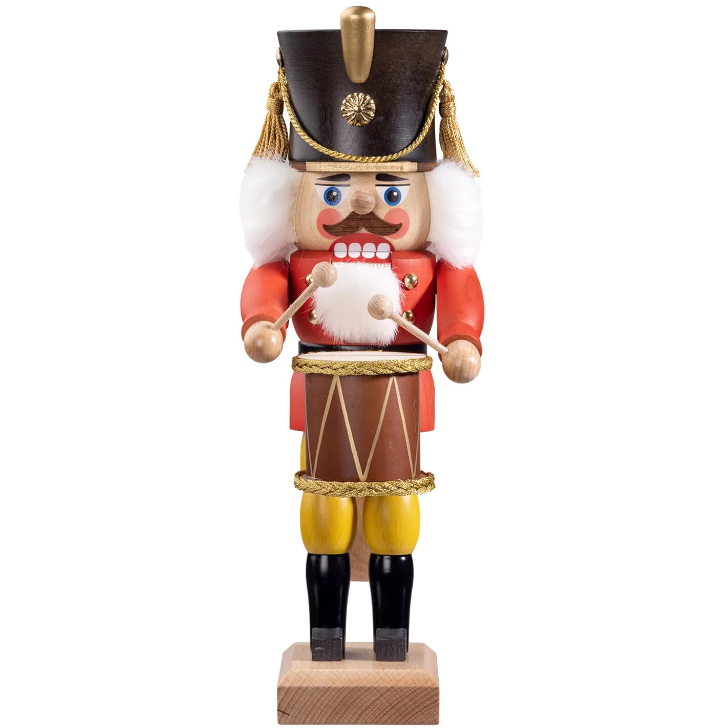 Nussknacker "Trommler", Rot/Lasiert, 30 Cm