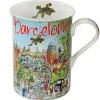 Porzellan-Tasse "Barcelona"