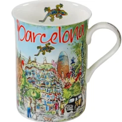 Porzellan-Tasse "Barcelona"