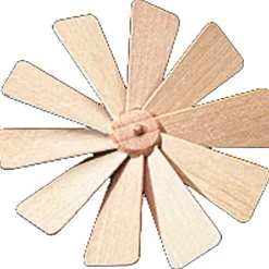 Pyramiden-Flugelrad Aus Holz, D 80 Mm