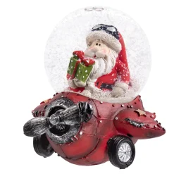 Schneekugel "Weihnachtsrundflug"