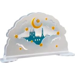 Schwibbögen Wolkenpanorama "Rothenburg" (Mit Beleuchtung)