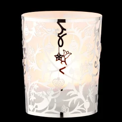 Teelichtglas "Waldweihnacht", Silber