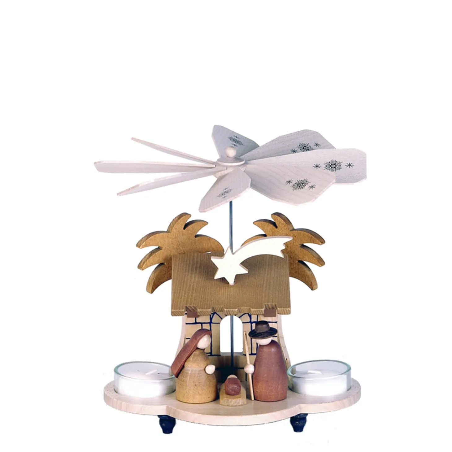 Teelicht-Pyramide "Heilige Familie"