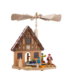 Teelicht-Pyramide "Lebkuchenhaus"