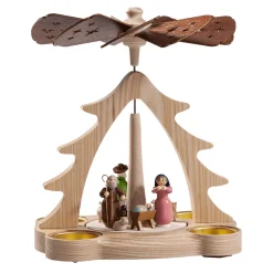 Teelicht-Pyramide "Stille Nacht"