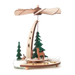 Teelicht-Pyramide "Waldtiere"