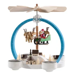 Teelicht-Pyramide Weihnachtszauber Bunt