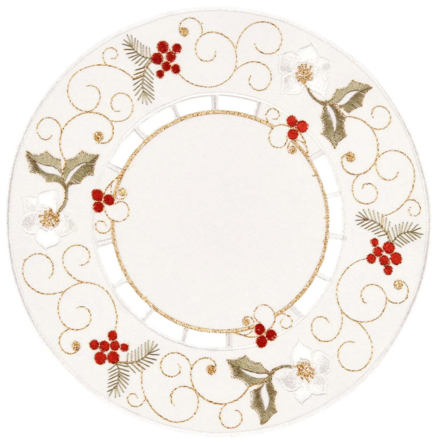 Tischdecke "Christrose Weis", 20Cm