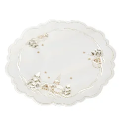 Tischdecke "Winterdorf" R 20 Cm