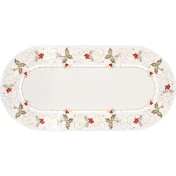 Tischlaufer "Christrose Weis" 25X58Cm