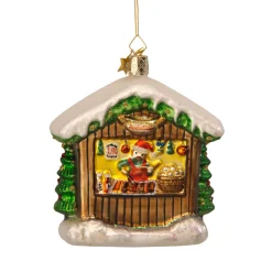 Weihnachtsmarktstand Bratwurstverkaufer